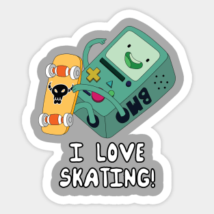 FanMade. I Love Skating! Sticker